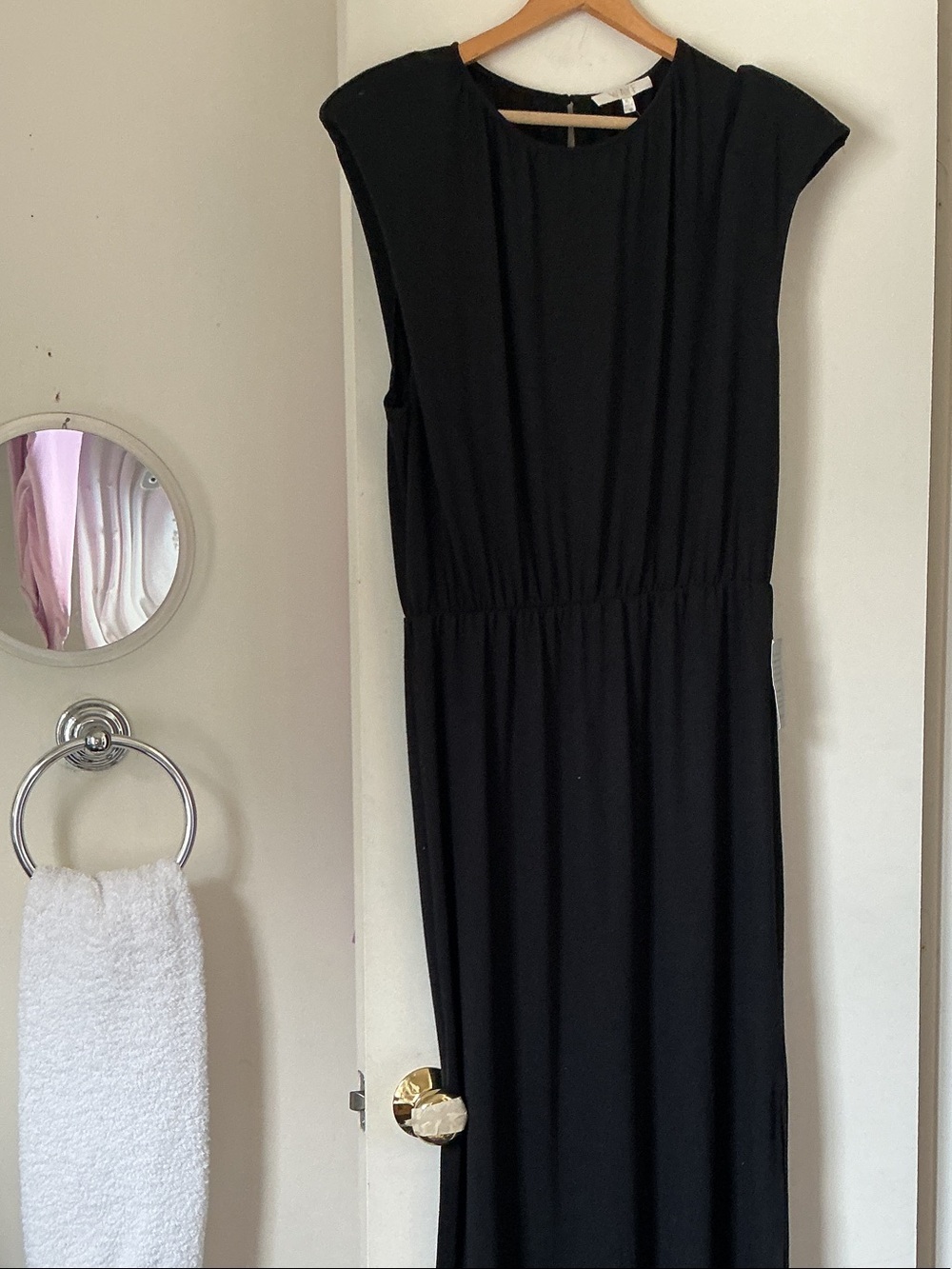 WAYF Classic Black Sleeveless Maxi Dress
